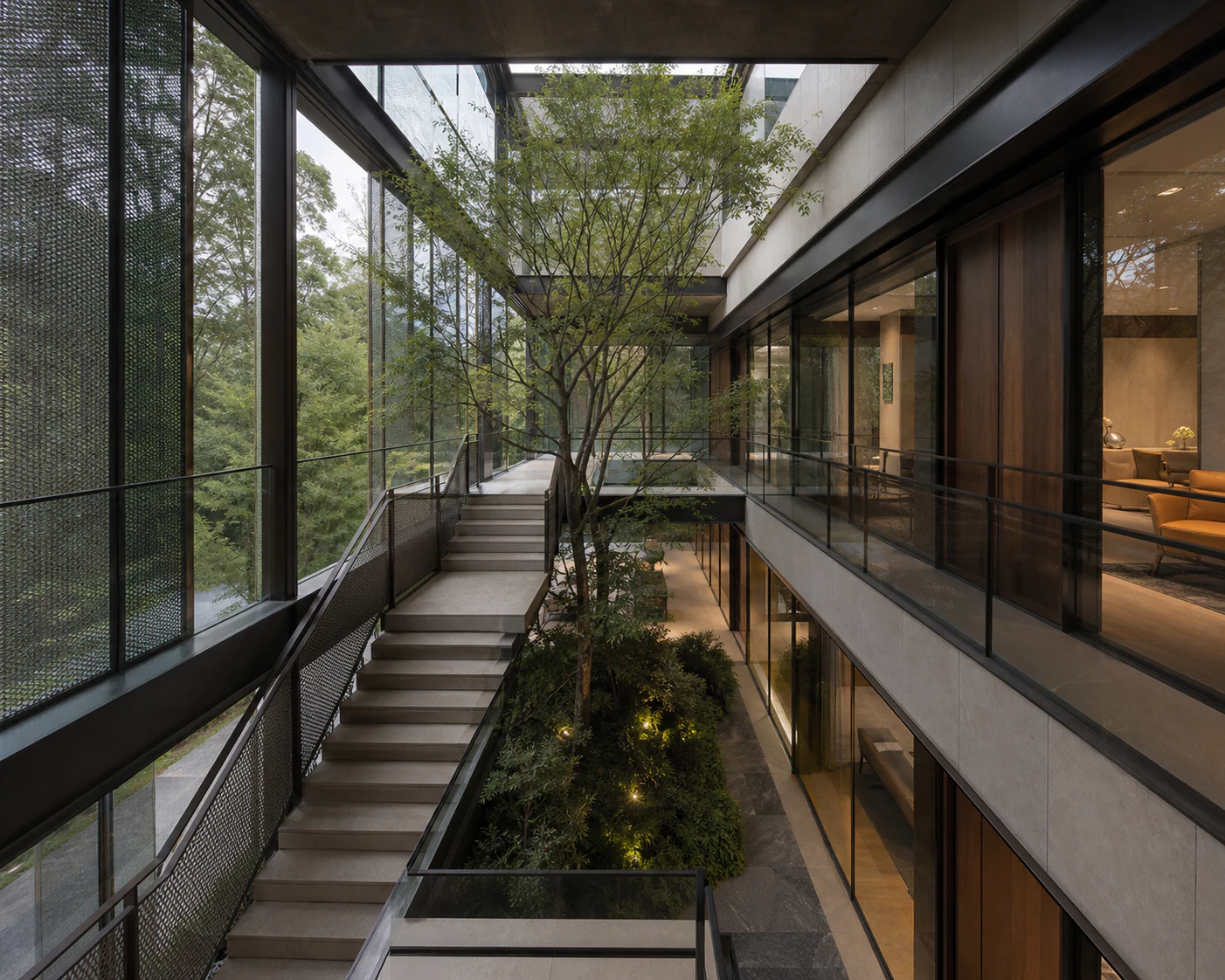 銅影玻璃宅 - 建築空間 - 圖片 9